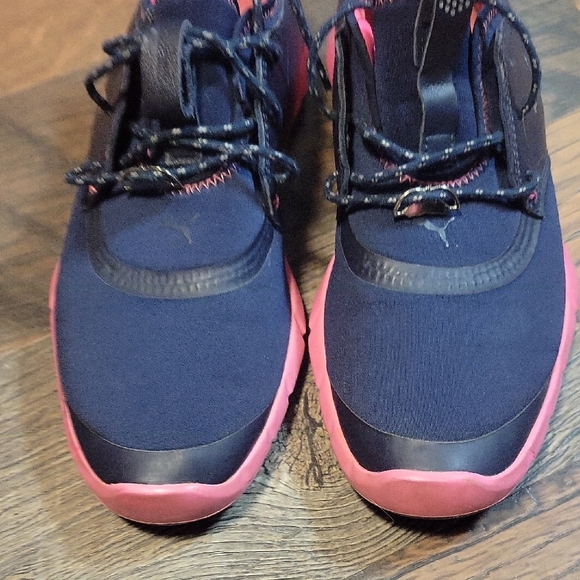 Puma Women's Dark Blue and Pink Sneakers - Picture 5 of 16